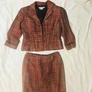 Maggy London Silk Tweed Suit
